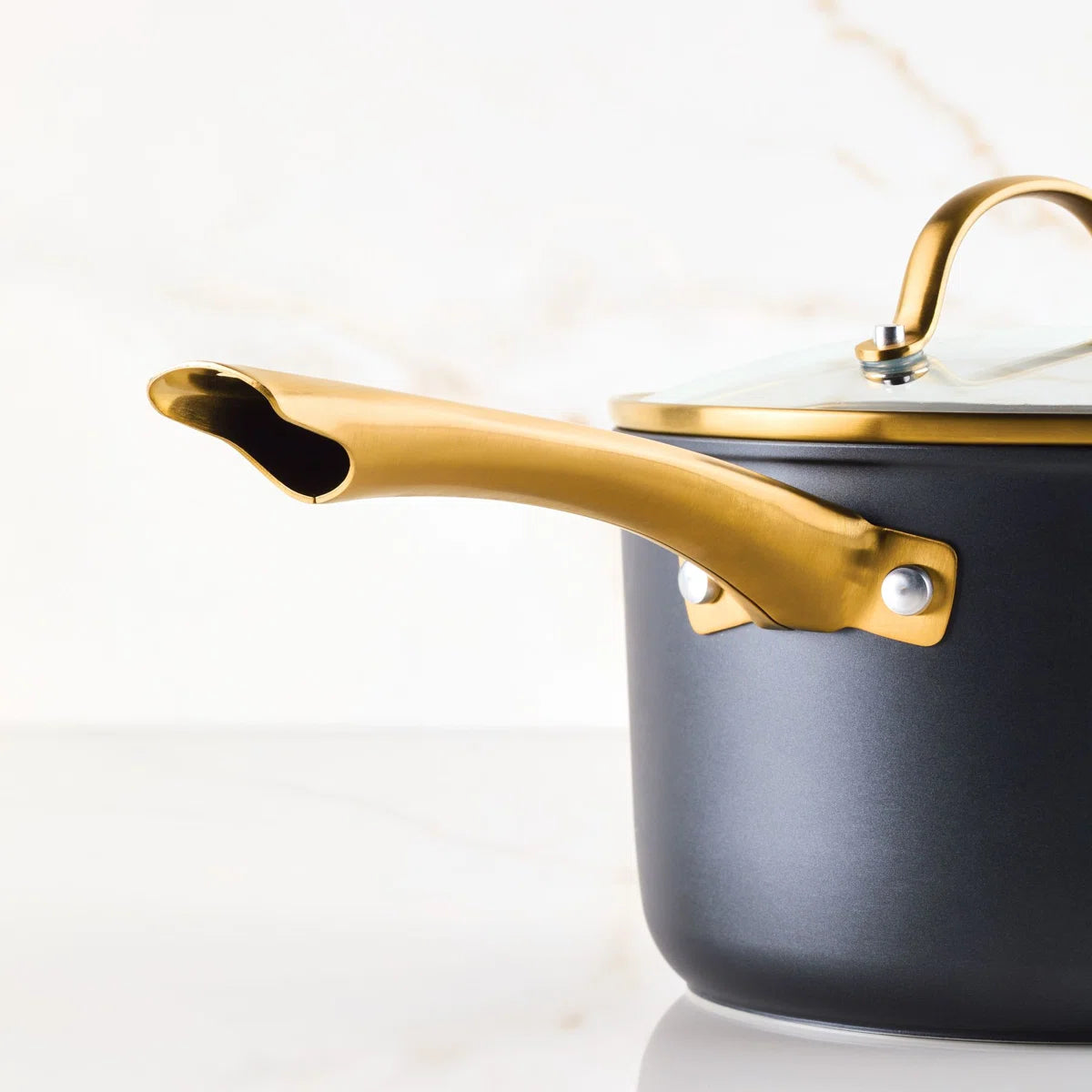 Farberware Forged Induction Ceramic Nonstick Cookware Set, 12 Piece, Black