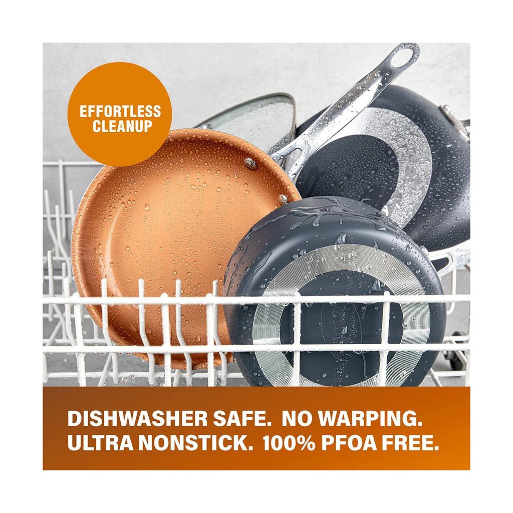 Gotham Steel 12 Piece Nonstick Cookware Set, Stay Cool Handles, Oven & Dishwasher Safe