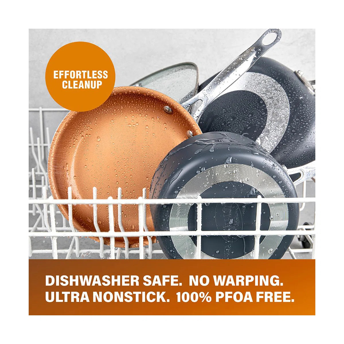 Gotham Steel 12 Piece Nonstick Cookware Set, Stay Cool Handles, Oven & Dishwasher Safe