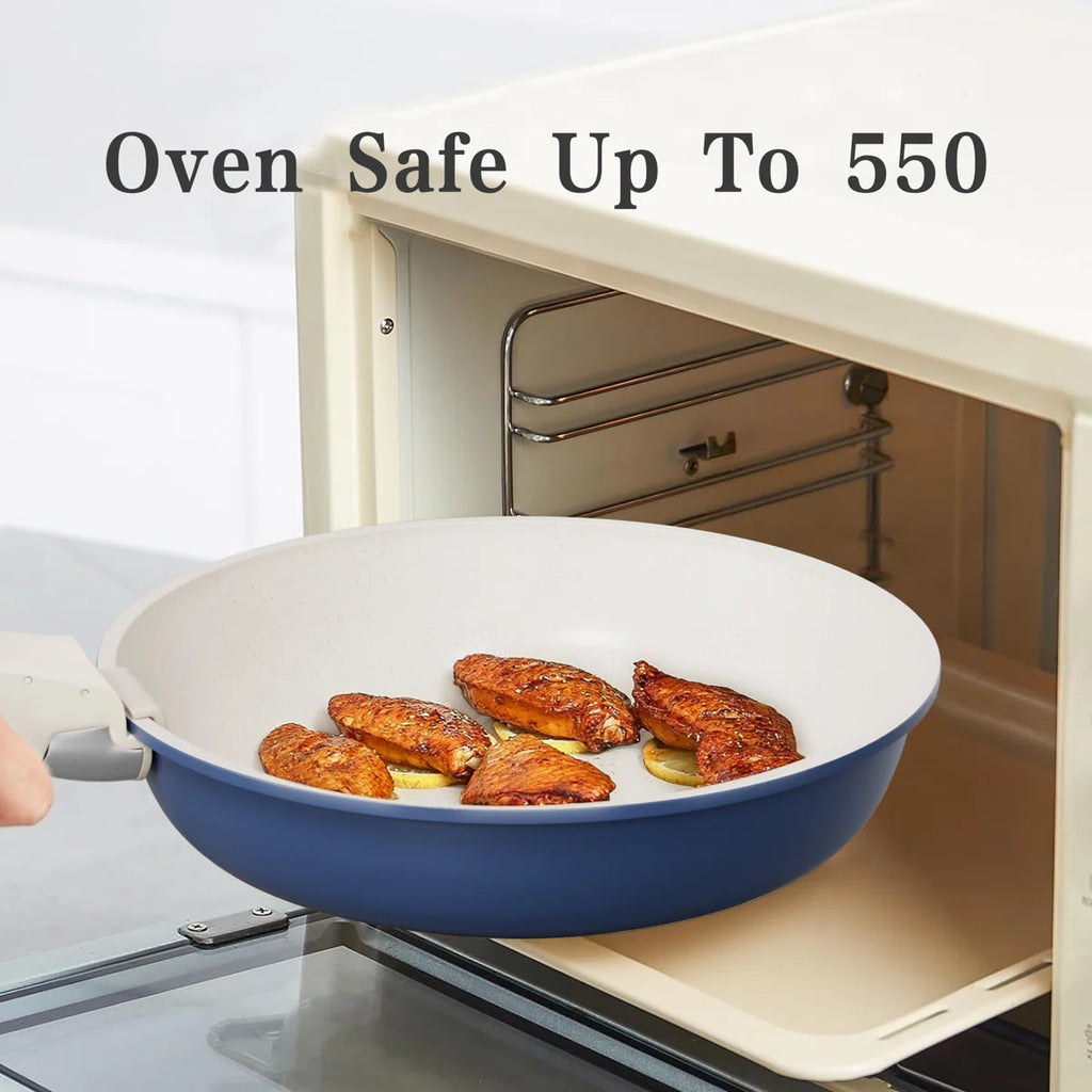 12 - Piece Detachable Handle Nonstick Cookware Sets