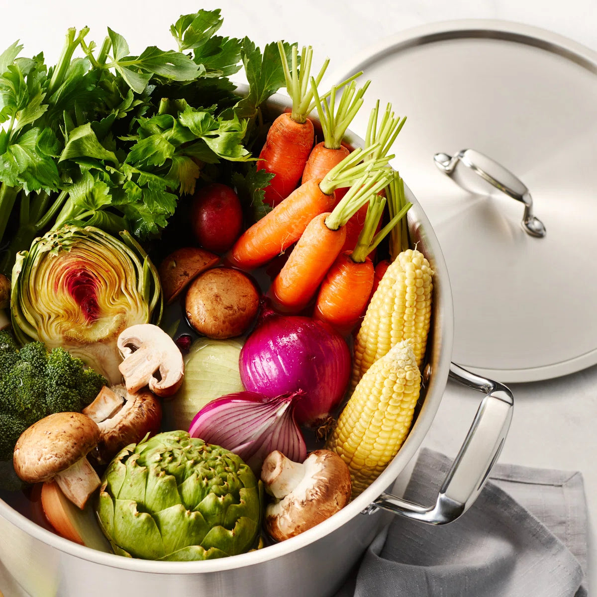 Tramontina Gourmet Aluminum Stock Pot with Lid
