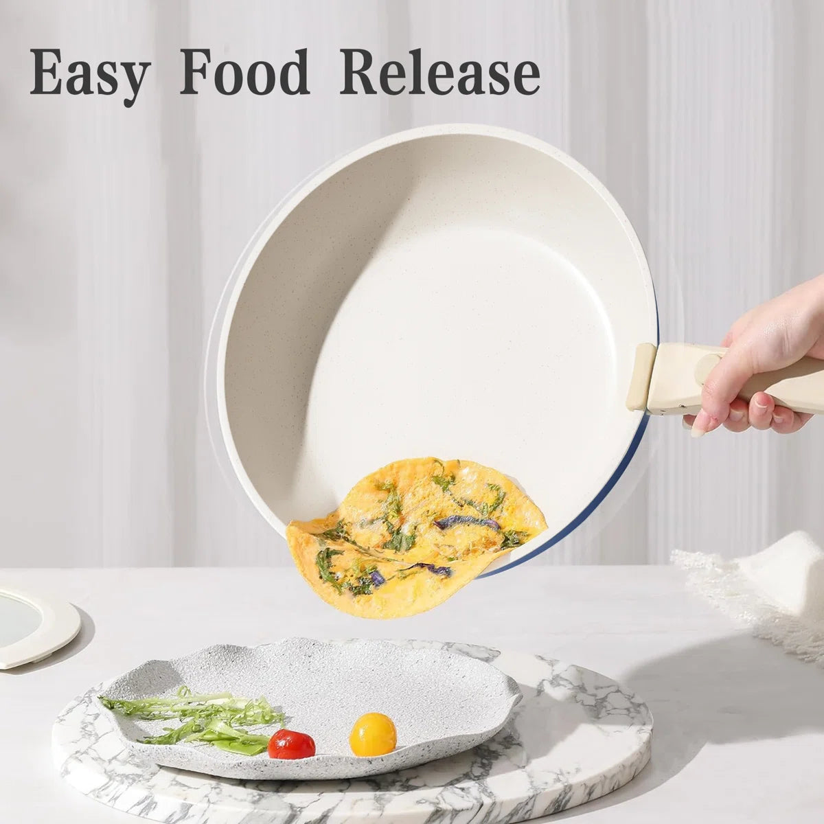 12 - Piece Detachable Handle Nonstick Cookware Sets